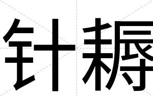 针耨