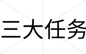 三大任务