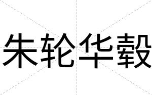 朱轮华毂