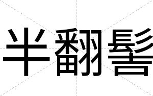 半翻髻