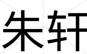 朱轩