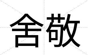 舍敬