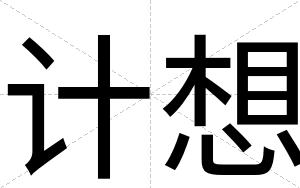 计想