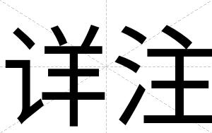 详注