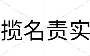 揽名责实