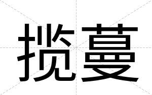揽蔓