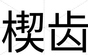 楔齿
