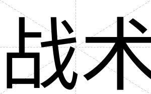 战术