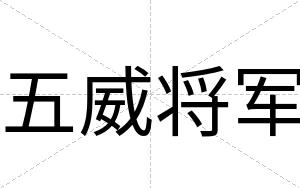 五威将军
