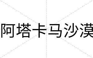 阿塔卡马沙漠