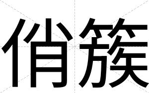 俏簇
