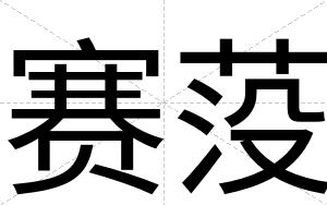 赛莈
