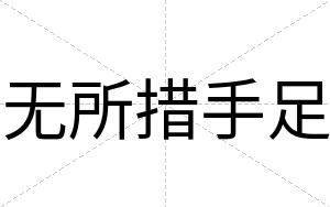 无所措手足