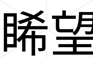 睎望
