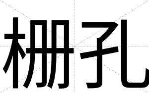 栅孔