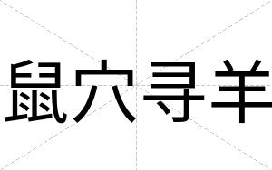 鼠穴寻羊