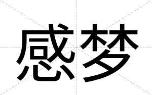 感梦