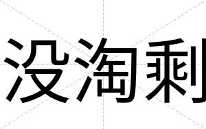 没淘剩