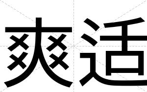 爽适