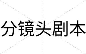 分镜头剧本