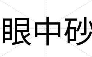 眼中砂