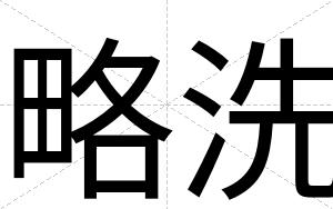 略洗