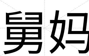 舅妈