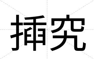 揷究