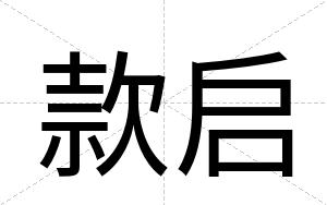 款启