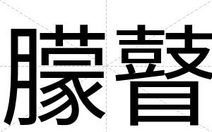 朦瞽