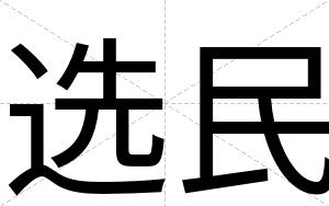 选民