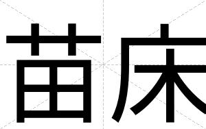 苗床