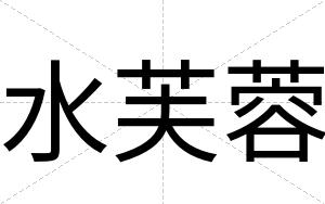 水芙蓉