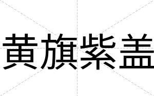 黄旗紫盖