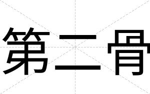第二骨