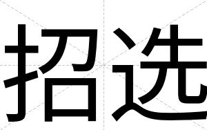 招选