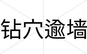 钻穴逾墙