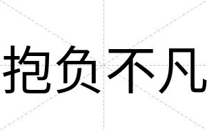 抱负不凡