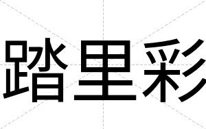 踏里彩