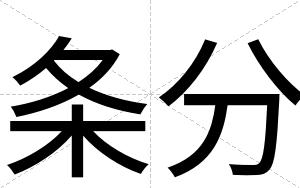 条分